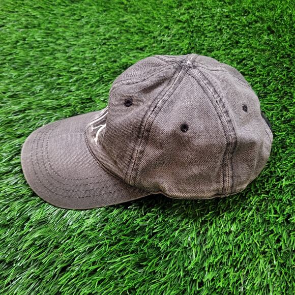 Vintage Y2K Armani Exchange A|X Distressed Faded Denim Dad Hat Strapback - Picture 2 of 8